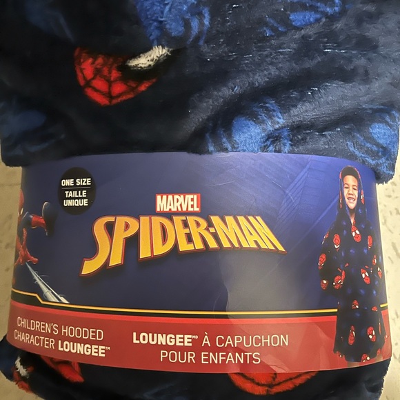 Spiderman Other - Spider man loungee hooded blanket